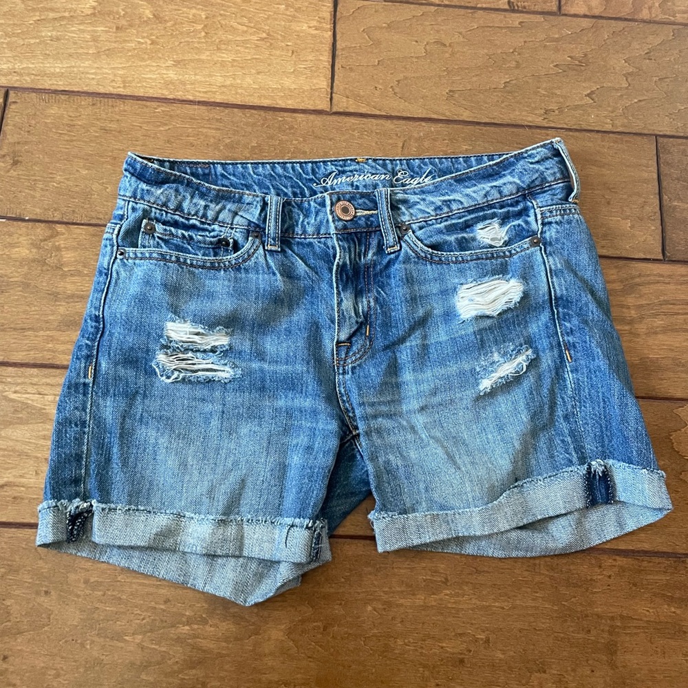 3 for $30 American Eagle soft mid length mid rise jean shorts